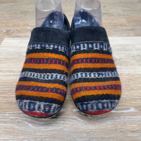 Born 6 M Kimmy Serape Wool Leather Southwest Clogs Women's Size 9 - Picture 2 of 6